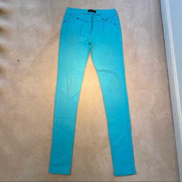 I am selling Small size light blue leggings that just seems like pants but comfy - Picture 3 of 3